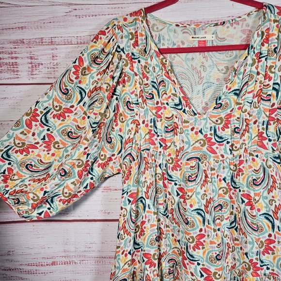 Marine Layer Scarlett Paisley Print Dress - Picture 8 of 16